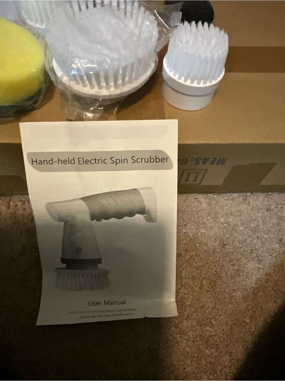 Hand-held Electric Spin Scrubber - White Replacement Brush Set